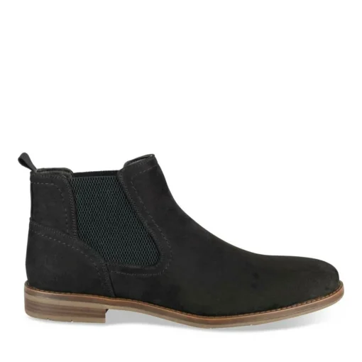 Bottines Chelsea NOIR Homme Motif Uni A Enfiler
