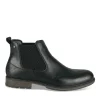 Bottines Chelsea NOIR Homme Motif Uni A Enfiler