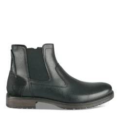 Bottines Chelsea NOIR Homme Motif Uni A Enfiler