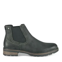 Bottines Chelsea NOIR Homme Motif Uni A Enfiler