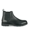 Bottines Chelsea NOIR Homme CUIR Motif Uni A Enfiler