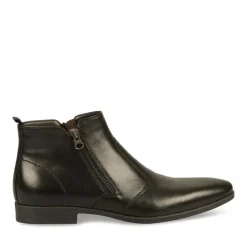 Bottines Chelsea NOIR Homme CUIR Fermeture éclair
