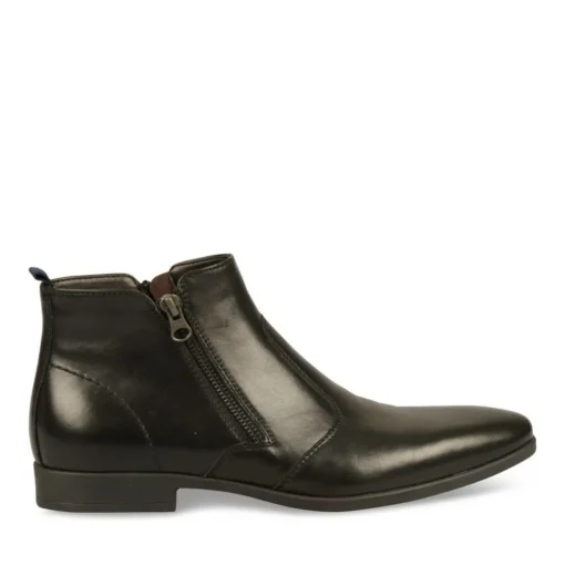 Bottines Chelsea NOIR Homme CUIR Fermeture éclair