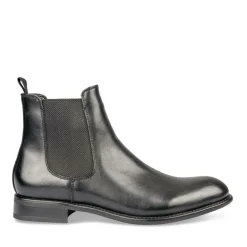 Bottines Chelsea NOIR Homme Motif Uni A Enfiler
