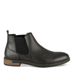 Bottines Chelsea NOIR Homme Motif Uni A Enfiler