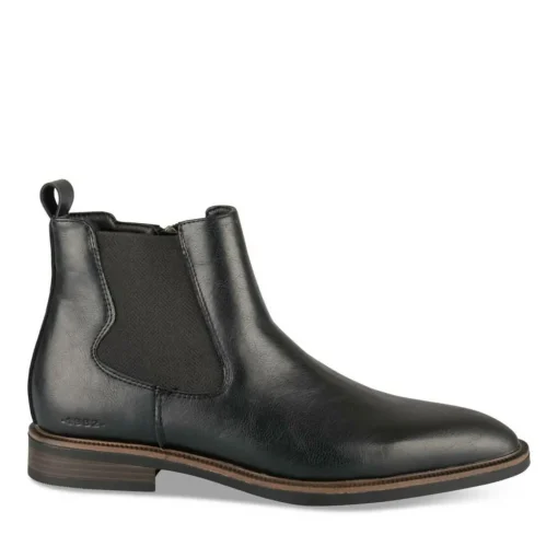 Bottines Chelsea NOIR Homme Motif Uni A Enfiler