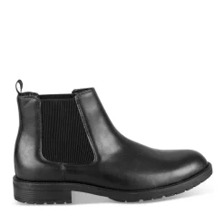 Bottines Chelsea NOIR Homme Motif Uni Elastique