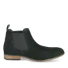 Bottines Chelsea NOIR Homme CUIR Motif Uni A Enfiler