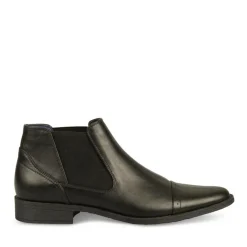 Bottines Chelsea NOIR Homme Elastique