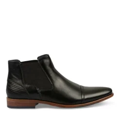 Bottines Chelsea NOIR Homme Motif Uni Elastique