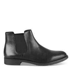 Bottines Chelsea NOIR Homme CUIR Motif Uni A Enfiler