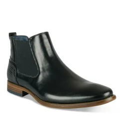 Bottines Chelsea NOIR Homme Motif Uni A Enfiler