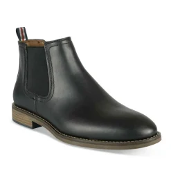Bottines Chelsea NOIR Homme Motif Uni A Enfiler