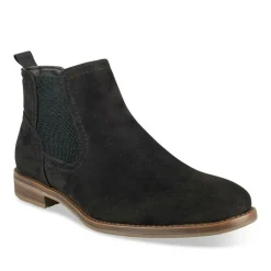 Bottines Chelsea NOIR Homme Motif Uni A Enfiler