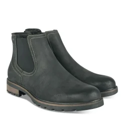 Bottines Chelsea NOIR Homme Motif Uni A Enfiler