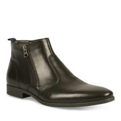 Bottines Chelsea NOIR Homme CUIR Fermeture éclair