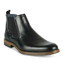 Bottines Chelsea NOIR Homme Motif Uni A Enfiler