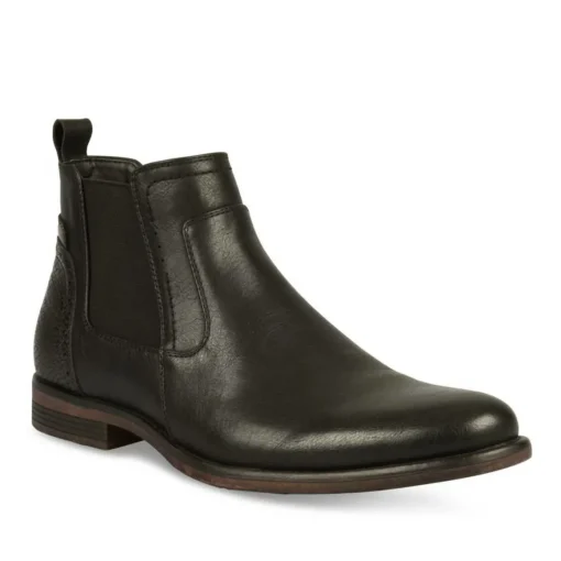Bottines Chelsea NOIR Homme Elastique
