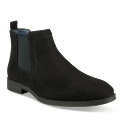 Bottines Chelsea NOIR Homme Motif Uni A Enfiler