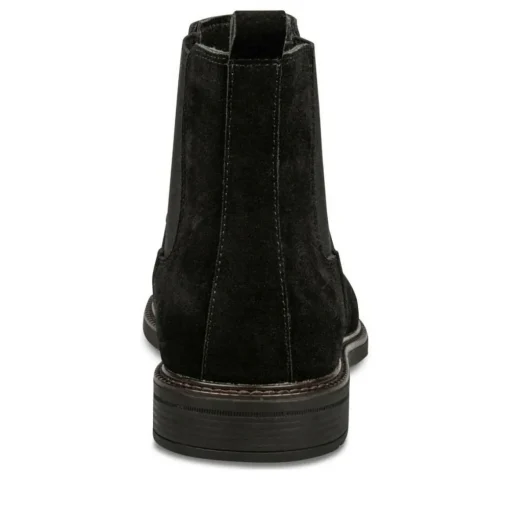 Bottines Chelsea NOIR Homme CUIR Motif Uni A Enfiler