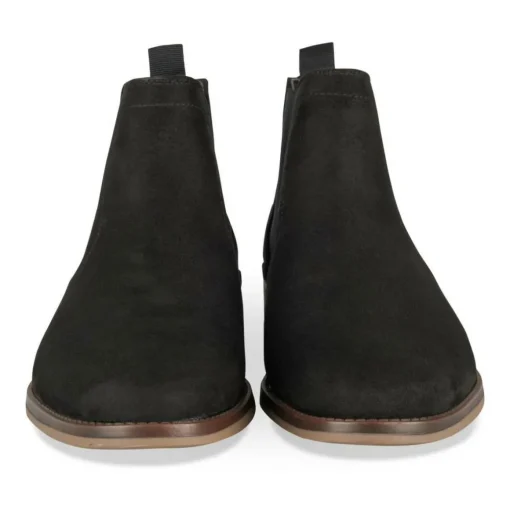 Bottines Chelsea NOIR Homme Motif Uni A Enfiler