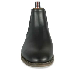 Bottines Chelsea NOIR Homme Motif Uni A Enfiler