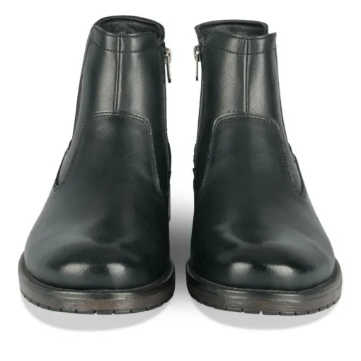 Bottines Chelsea NOIR Homme Motif Uni A Enfiler