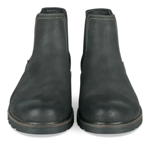 Bottines Chelsea NOIR Homme Motif Uni A Enfiler