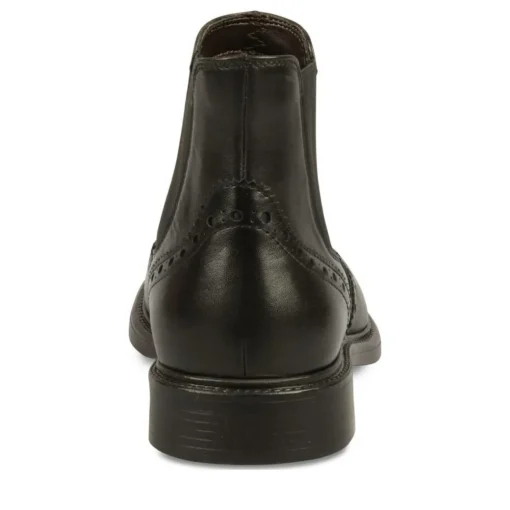 Bottines Chelsea NOIR Homme CUIR Elastique