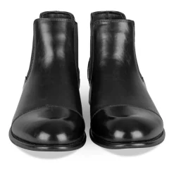 Bottines Chelsea NOIR Homme Motif Uni A Enfiler