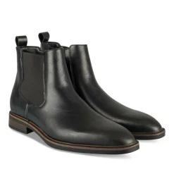 Bottines Chelsea NOIR Homme Motif Uni A Enfiler