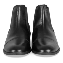 Bottines Chelsea NOIR Homme CUIR Motif Uni A Enfiler