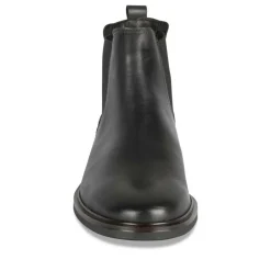 Bottines Chelsea NOIR Homme CUIR Motif Uni A Enfiler