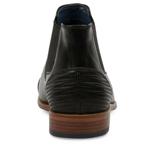 Bottines Chelsea NOIR Homme Motif Uni Elastique