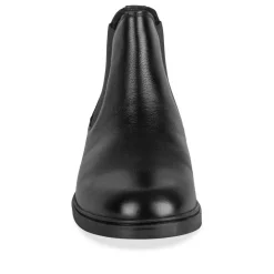 Bottines Chelsea NOIR Homme CUIR Motif Uni A Enfiler