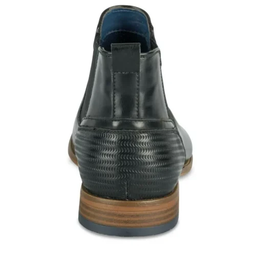 Bottines Chelsea NOIR Homme Motif Uni A Enfiler