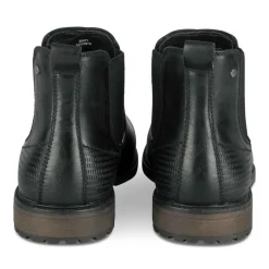 Bottines Chelsea NOIR Homme Motif Uni A Enfiler