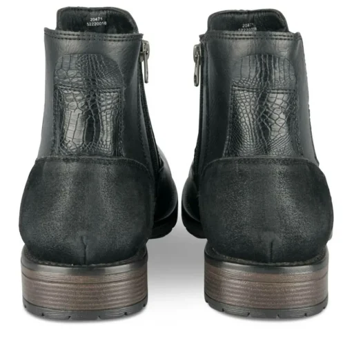 Bottines Chelsea NOIR Homme Motif Uni A Enfiler