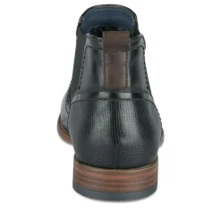Bottines Chelsea NOIR Homme Motif Uni A Enfiler
