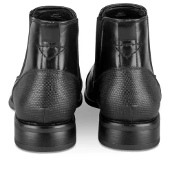 Bottines Chelsea NOIR Homme Motif Uni A Enfiler