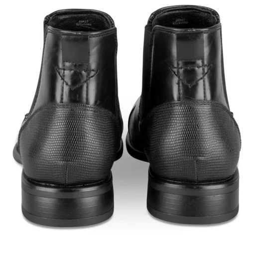 Bottines Chelsea NOIR Homme Motif Uni A Enfiler