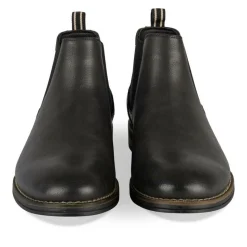 Bottines Chelsea NOIR Homme Motif Uni A Enfiler
