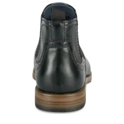 Bottines Chelsea NOIR Homme Motif Uni A Enfiler