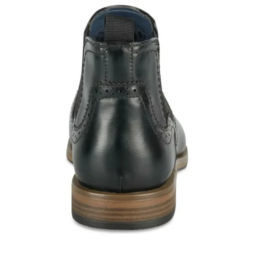 Bottines Chelsea NOIR Homme Motif Uni A Enfiler