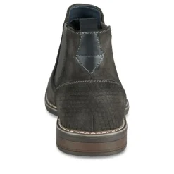 Bottines Chelsea NOIR Homme Motif Uni A Enfiler
