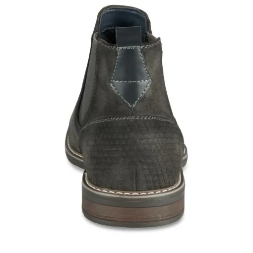 Bottines Chelsea NOIR Homme Motif Uni A Enfiler