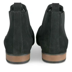Bottines Chelsea NOIR Homme CUIR Motif Uni A Enfiler