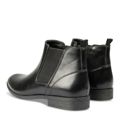 Bottines Chelsea NOIR Homme Motif Uni A Enfiler