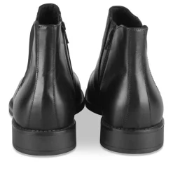 Bottines Chelsea NOIR Homme CUIR Motif Uni A Enfiler