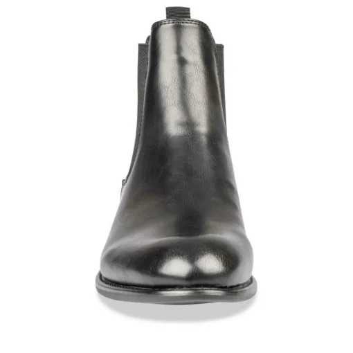 Bottines Chelsea NOIR Homme Motif Uni A Enfiler
